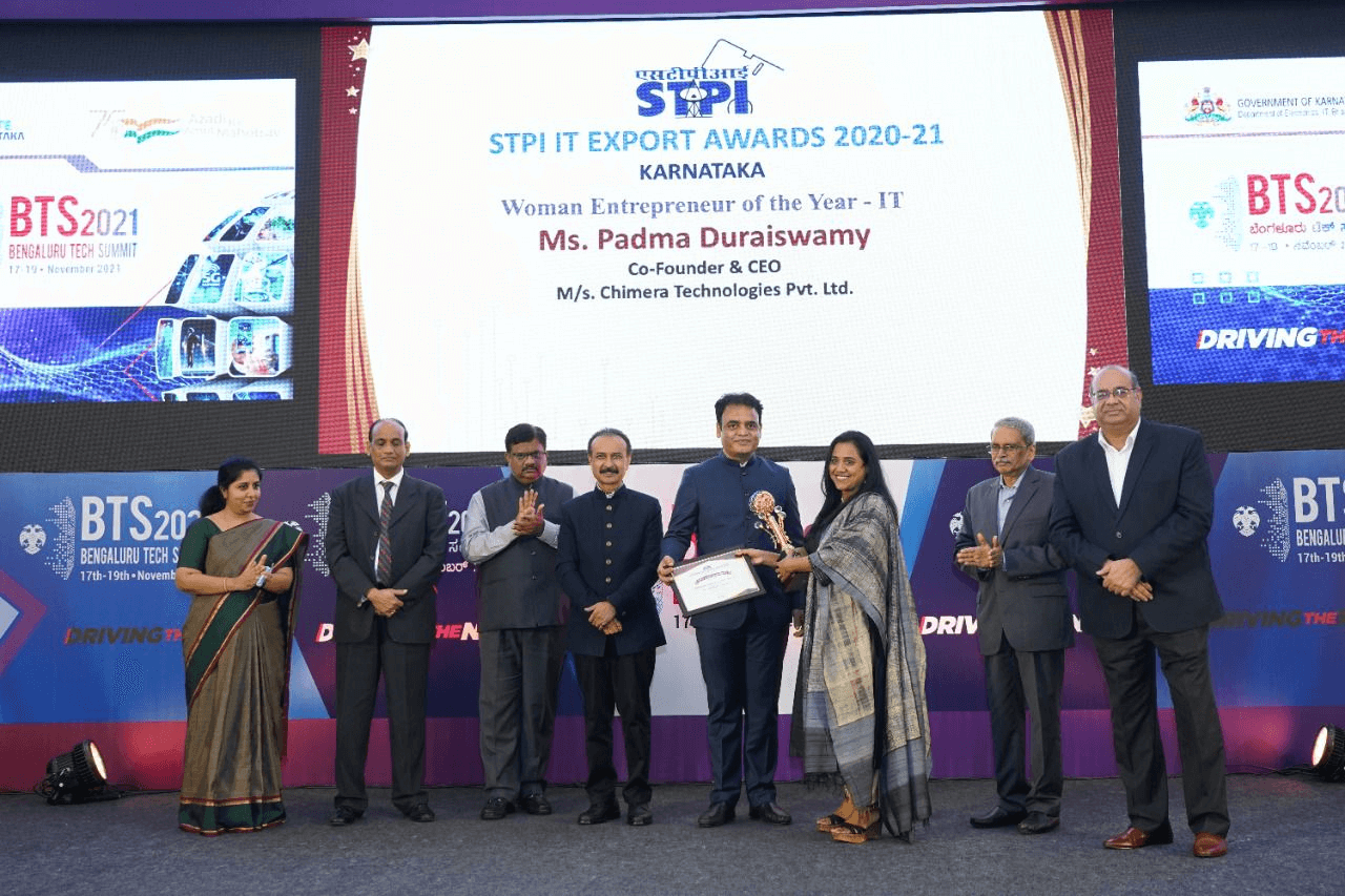 Padma Duraiswamy Woman Entrepreneur of Year – IT by STPI India 2021